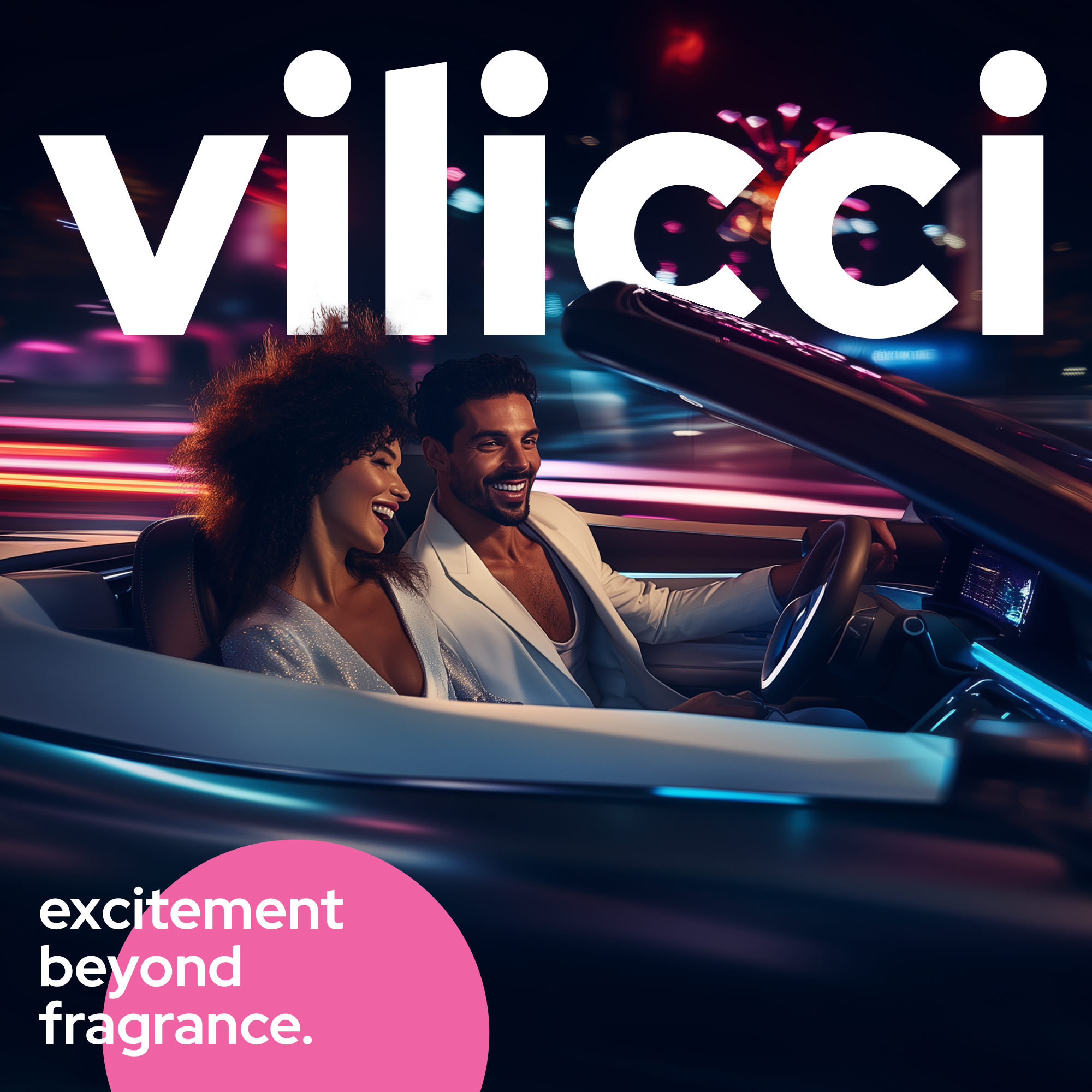 Vilicci Champagne Soirees Car Diffuser – Floral, Lasts 3–4 Months