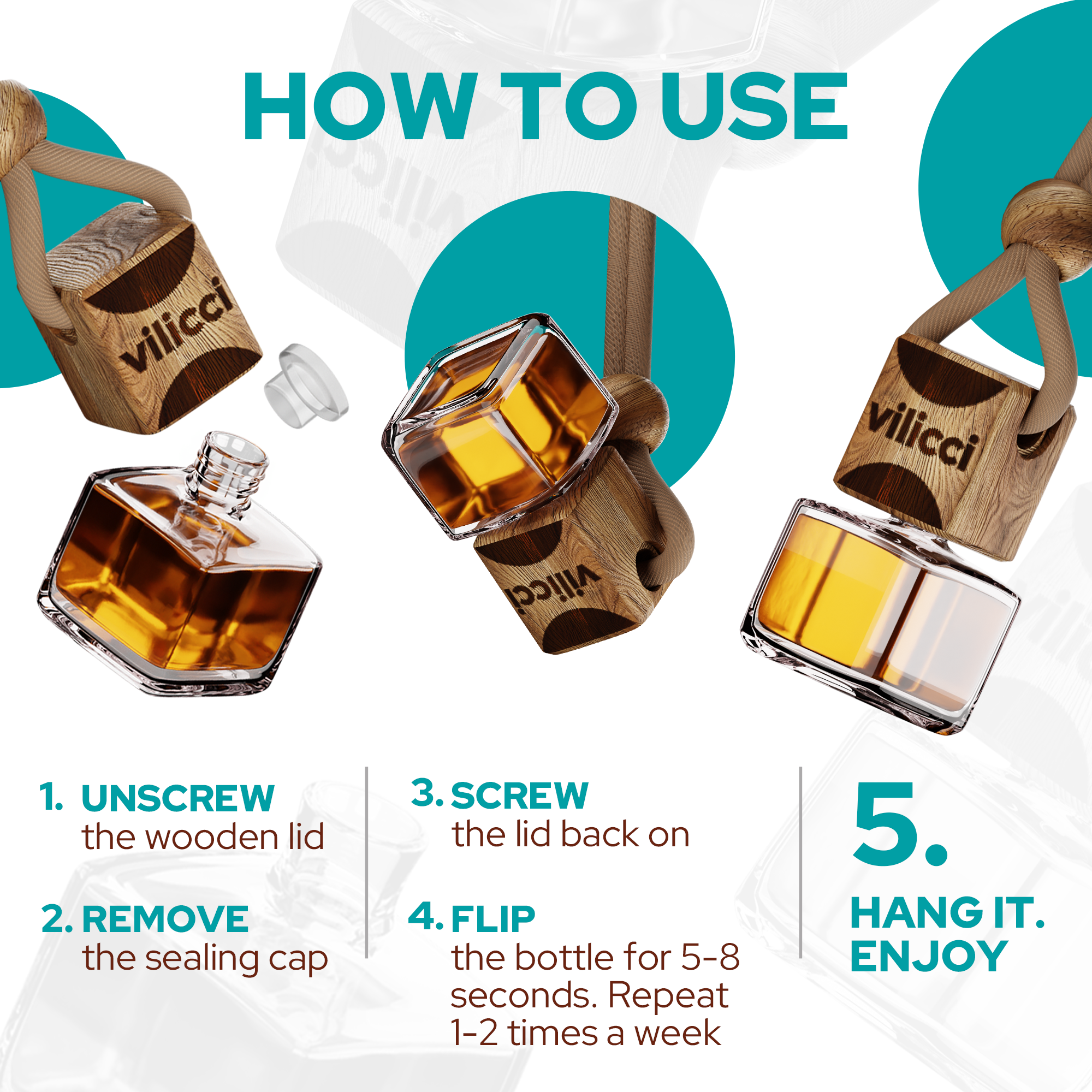 Vilicci Fallen Angel car fragrance instructions for safe and optimal use