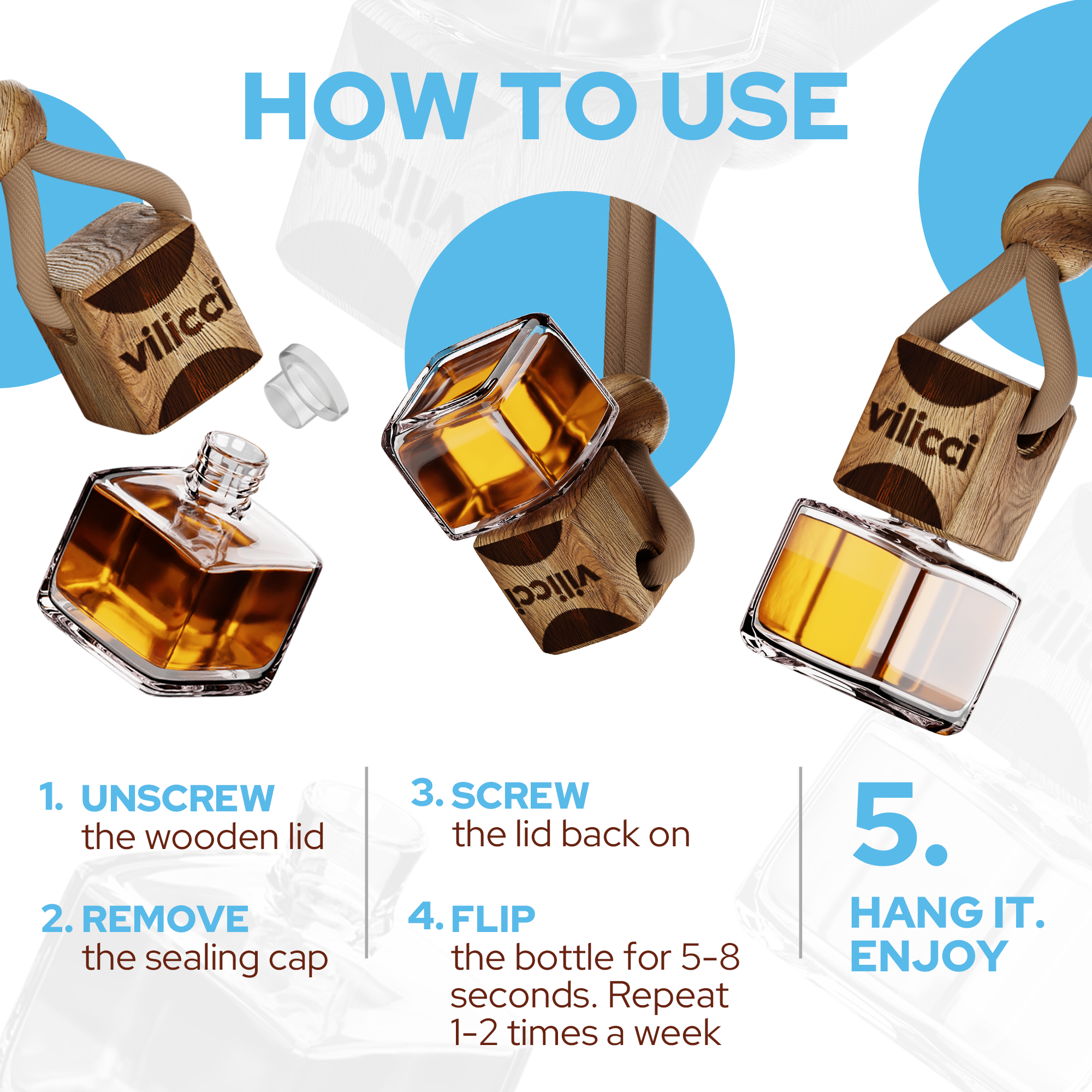 How to use Vilicci Modern Animal car diffuser in 5 simple steps with visuals